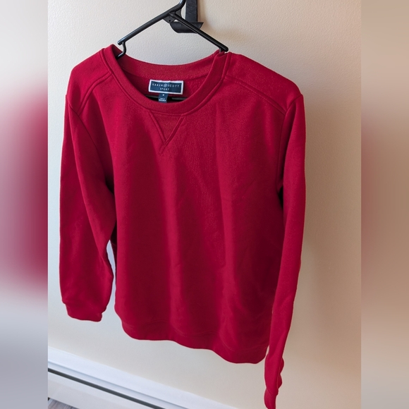 Karen Scott Sport casual red long sleeve sweatshirt size medium - Picture 3 of 6